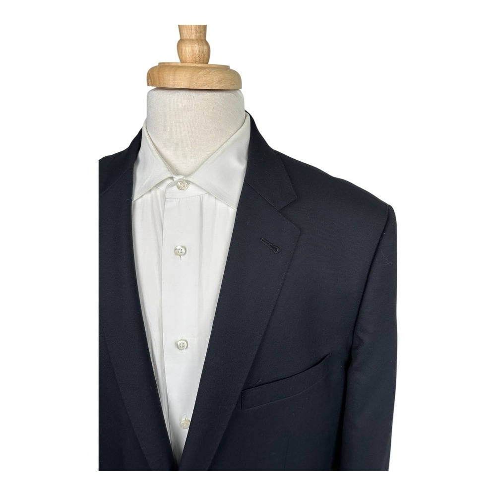 J.Crew Deep Blue‎ Navy Aldridge Loro Piana 120s Blazer Size 44R - Picture 2 of 7